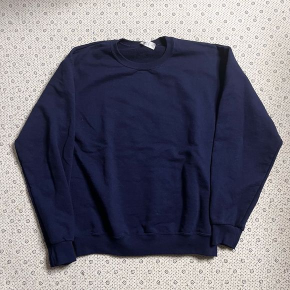 Jerzees Essential Blue Crewneck - Picture 2 of 3